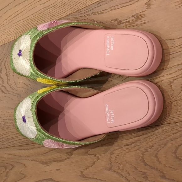 new Jeffrey Campbell straw flower mules - Picture 10 of 17